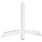 Ekena Millwork Bellingham Architectural Grade PVC Gable Bracket, 60"W x 35"H x 2"D x 4"F, 14/12 Pitch GBP060X35X0204BEL00 - alternate 1